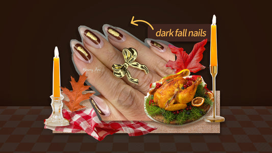 Dark Brown, Deep Brown and Black Nail Ideas For Thanksgiving Celebrations