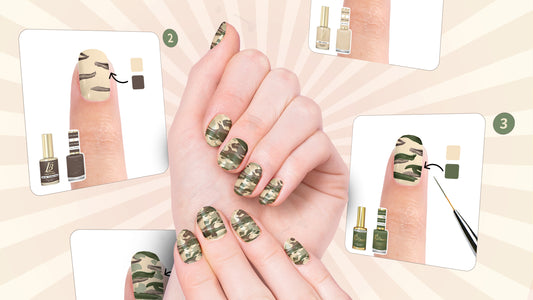 Camouflage Nail Art And Nail Design Tutorial For Beginners And Veterans Day