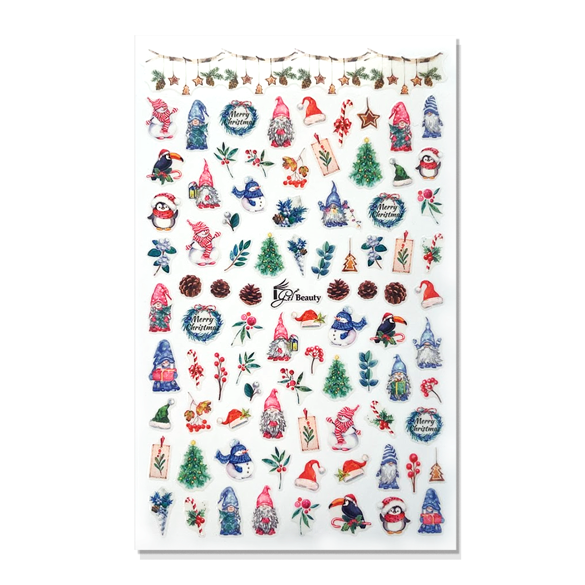 Nail Art Stickers - Christmas 42