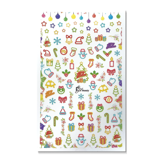 Nail Art Stickers - Christmas 50