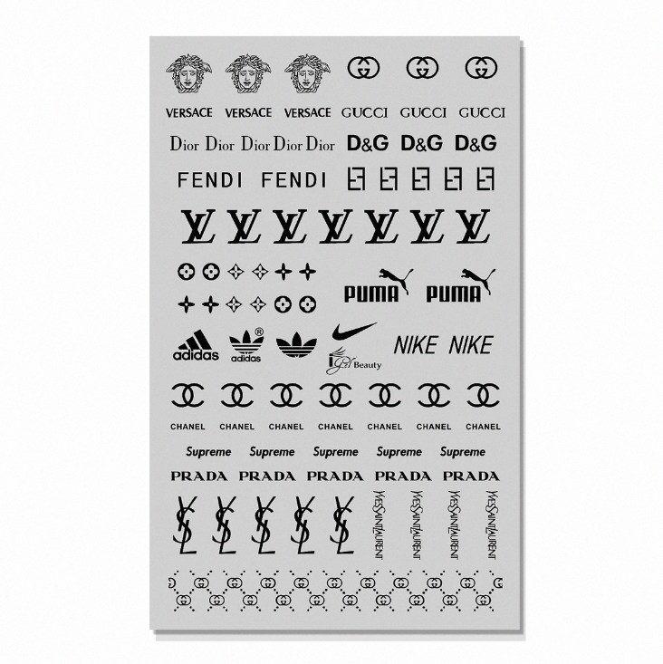 ATL- Louis Vuitton Nail Art Stickers
